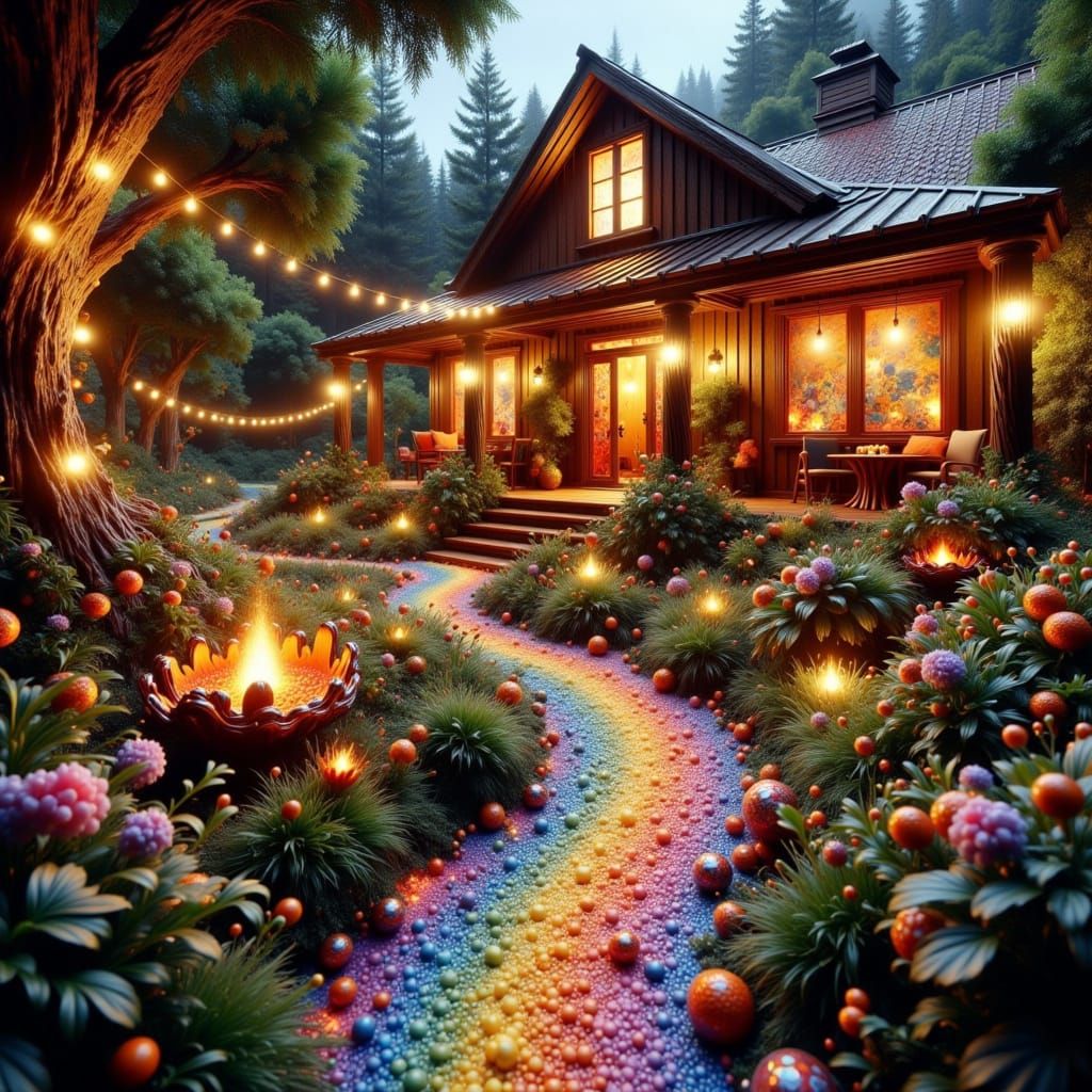 Whimsical Garden Path to Bohemian Home