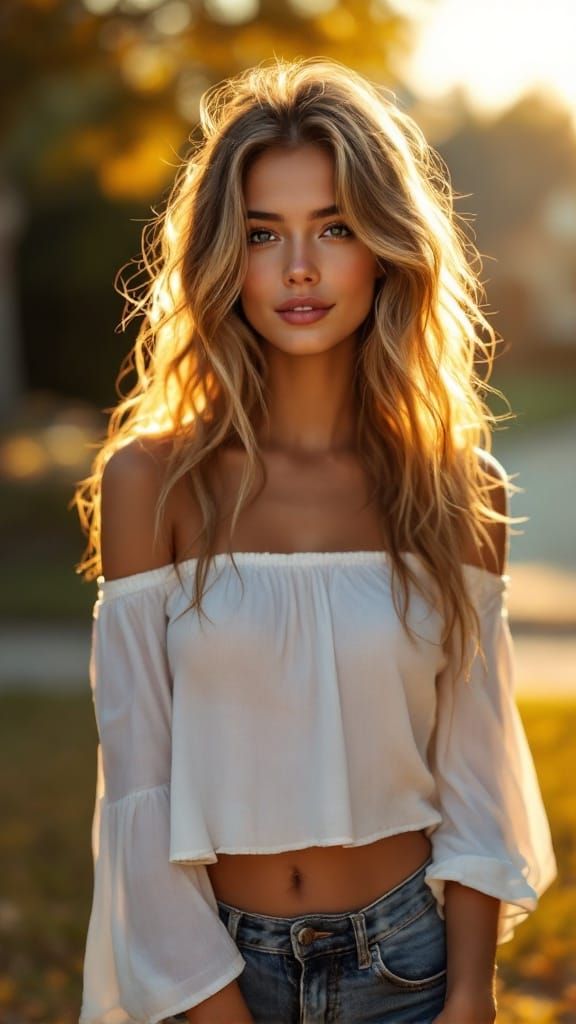 Golden Goddess in Soft Focus