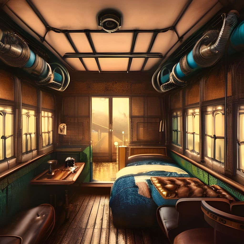 Steampunk Train Interior I