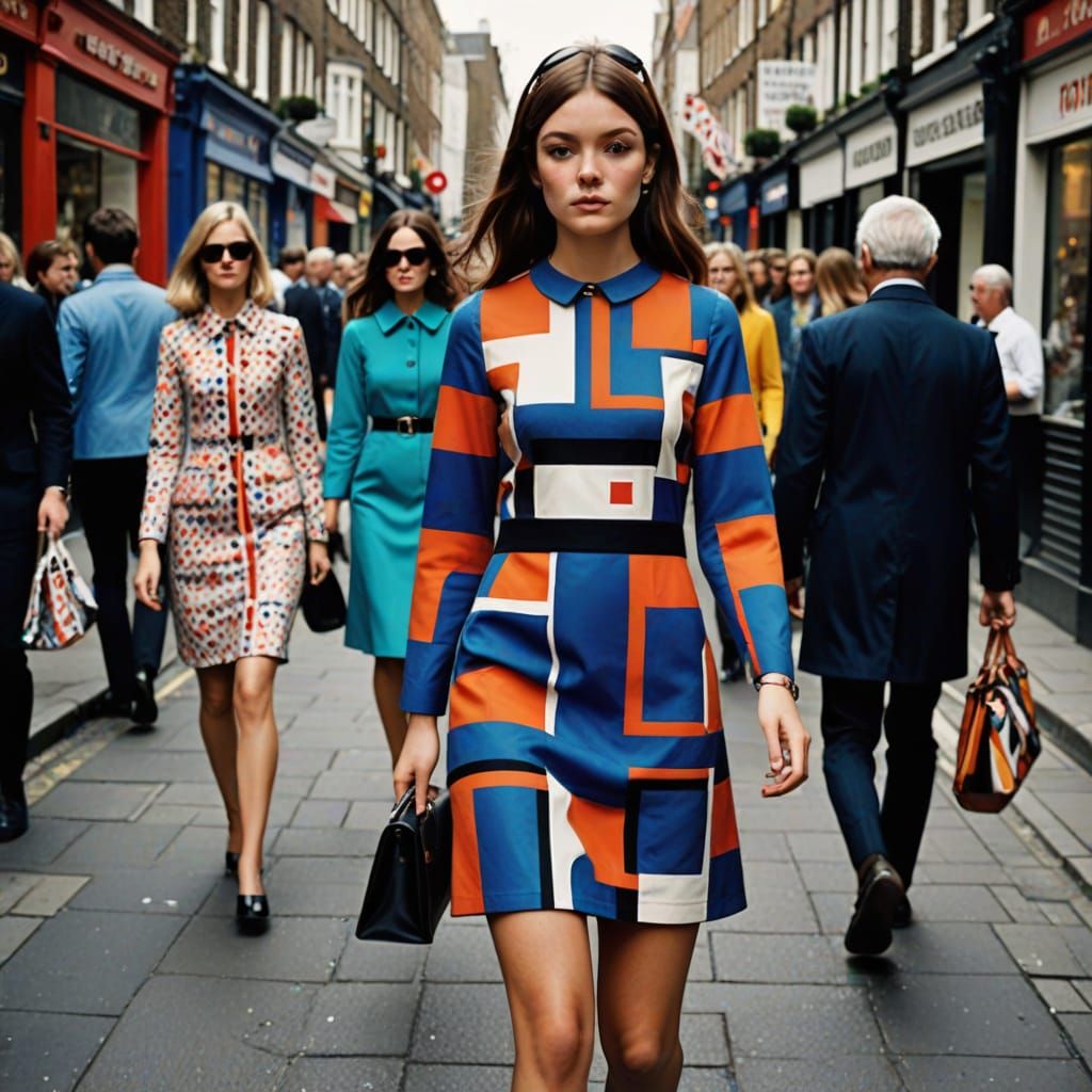 Mod London Street Style in Vibrant Colors