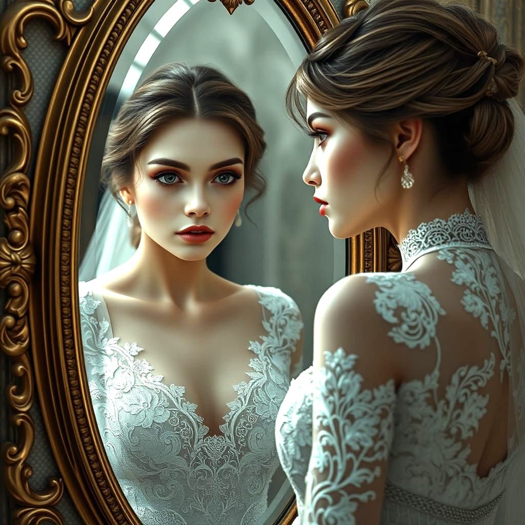 Gilded Beauty Reflects in Whispers of Jasmine