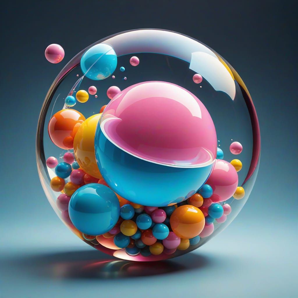 Bubble is Blowing Out a Bubblegum