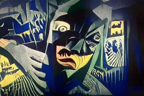 Batman in German Expressionist Style