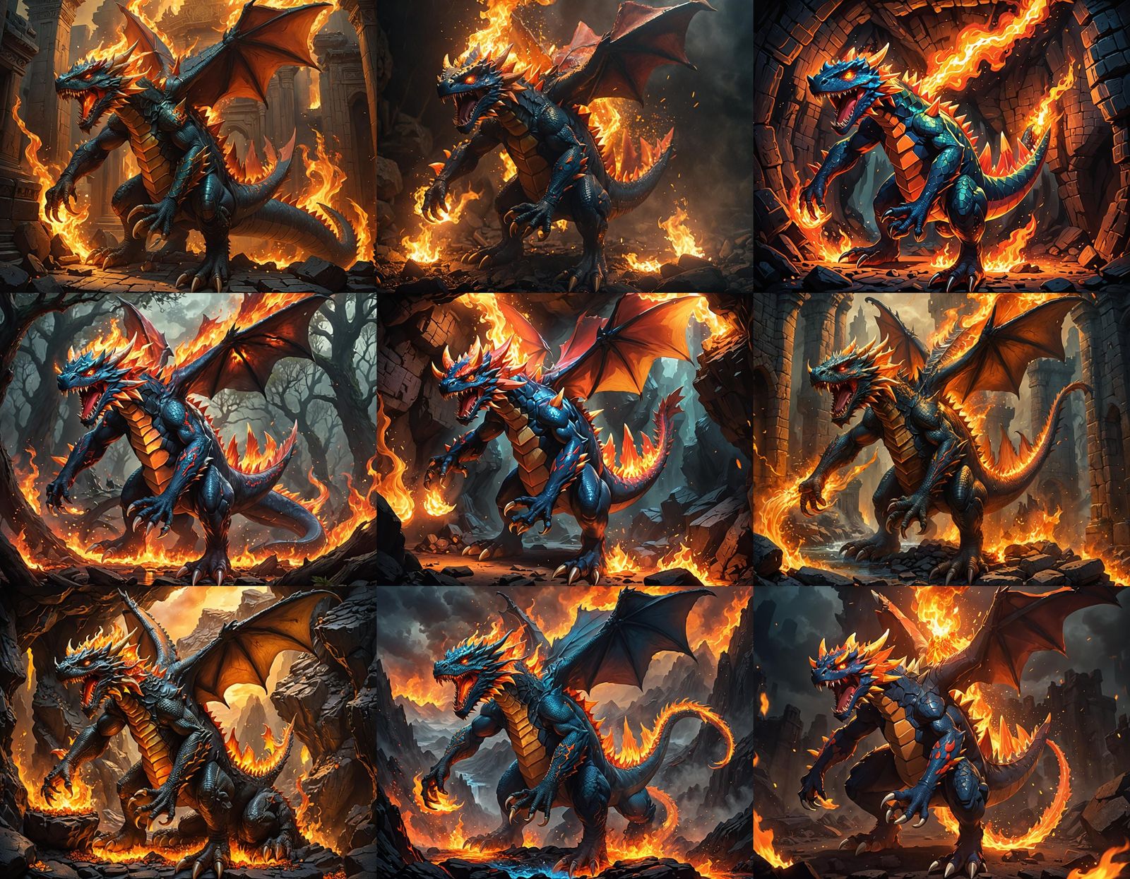 Druddigon Unleashes Fiery Breath