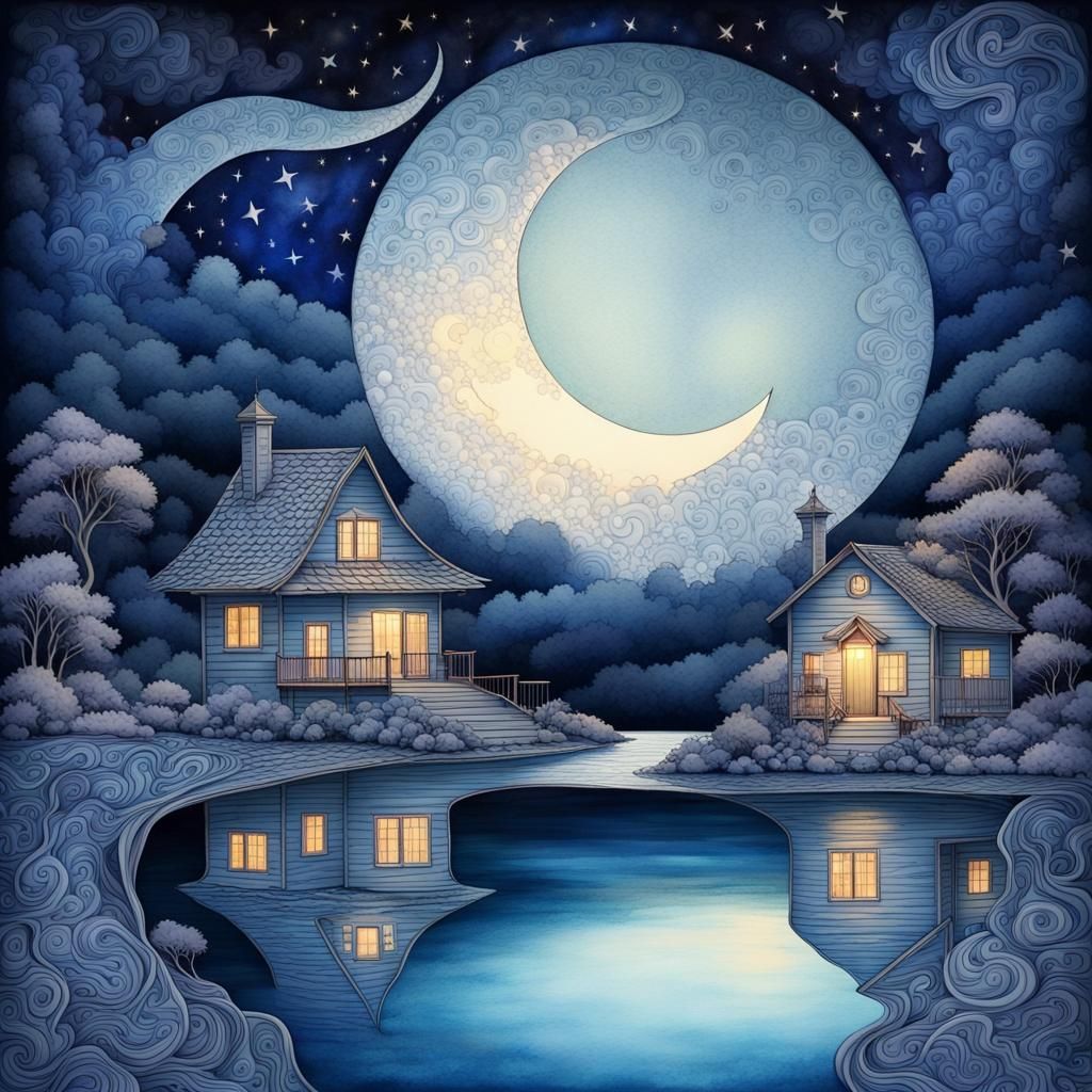 Moonlight reflections