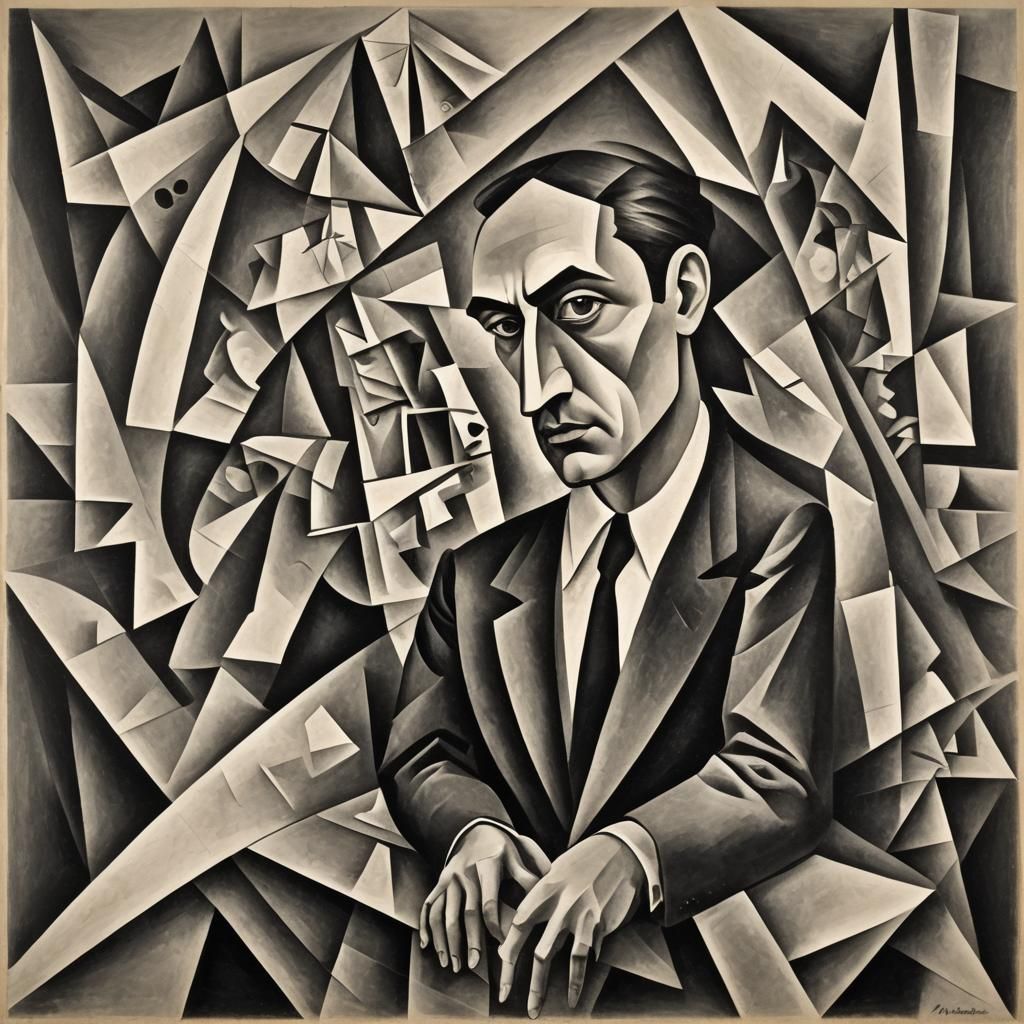 Abstract Cubism Euclidean Composition