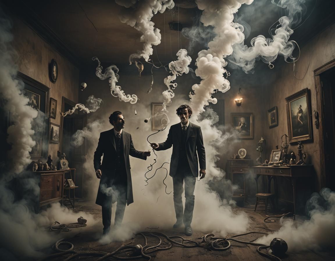 Eerie Surrealism: Photorealistic Figure in Dreamlike Setting