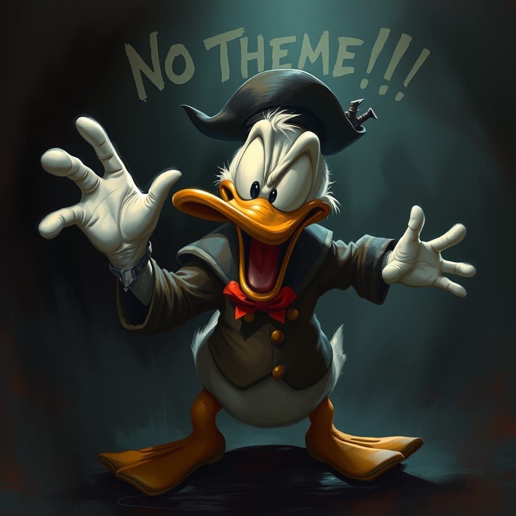 Donald Duck in Horror-Themed Chaos