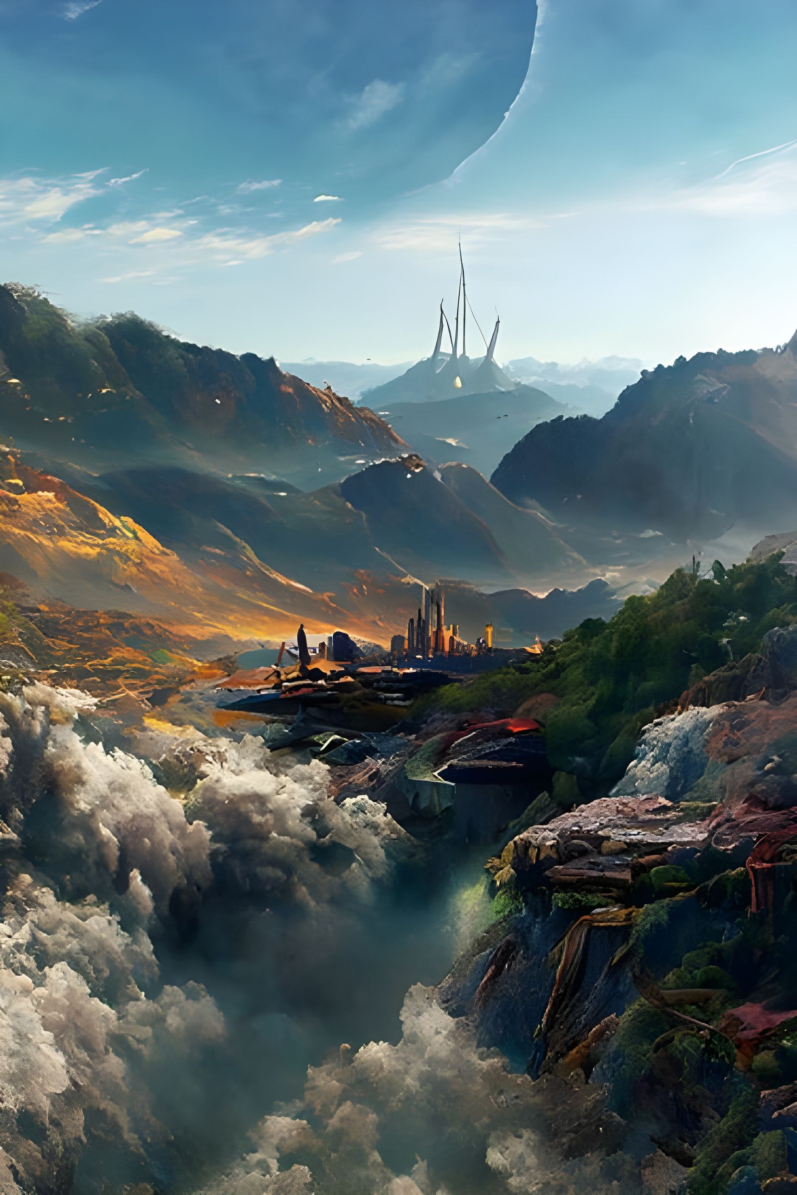 Cyberpunk Cityscape at Night: Hyperrealistic Digital Art