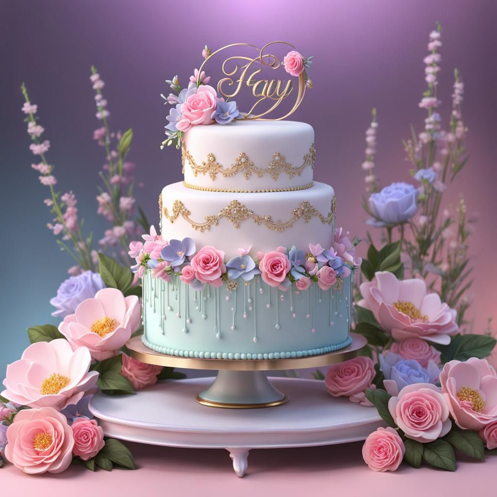 AI Cakes Ltd present a custom cake sculpted for the parents ...