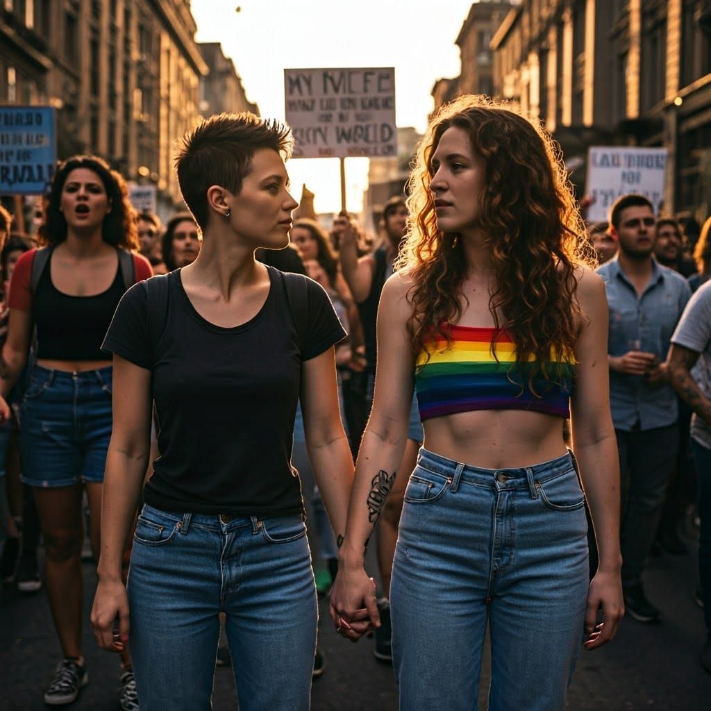 Love and Solidarity at a Gay Rights Protest