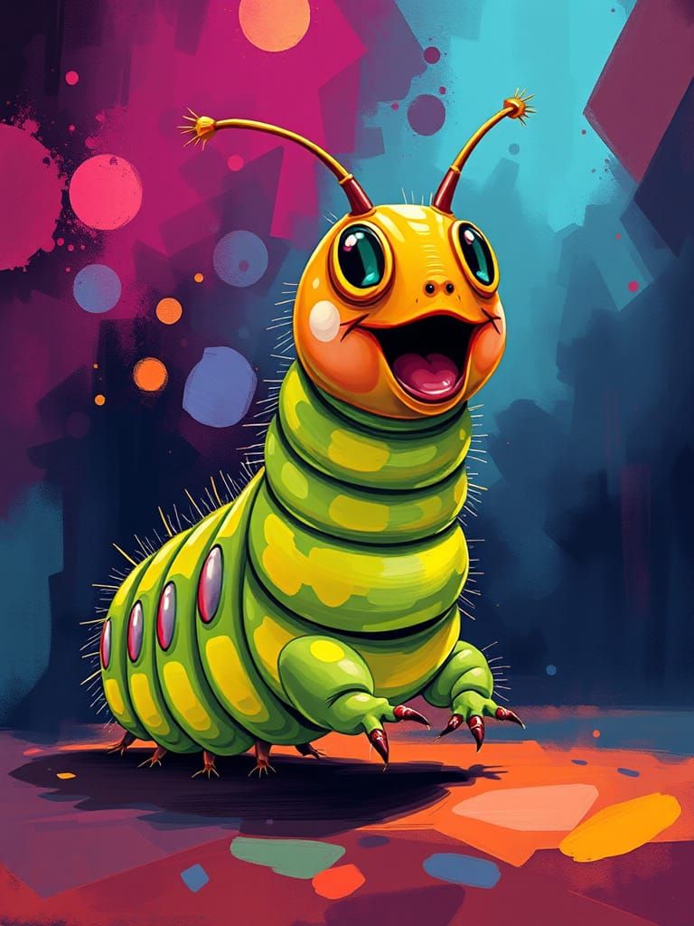 Caterpillar Channels Disco Fever in Nightclub