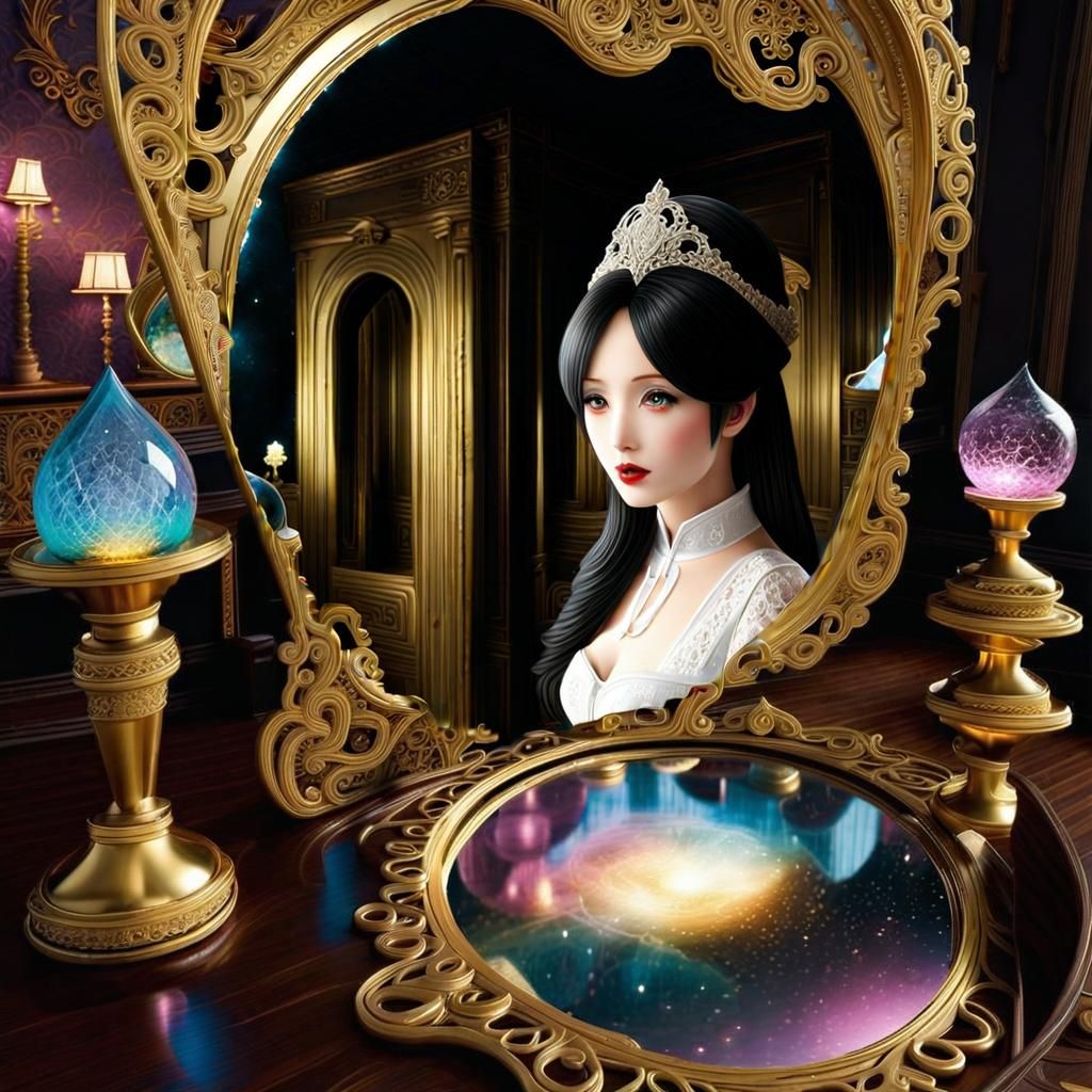 Surreal Mirror Portal to Another World