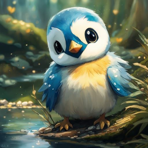 Stylized Image of Piplup