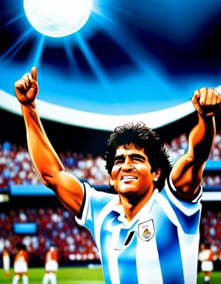 1986 World Cup quarter final and Maradona just got "a hand" from his friend up above