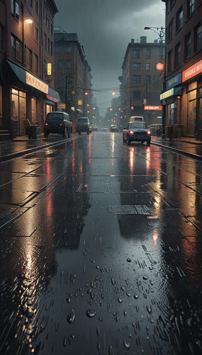 A Rainy Street