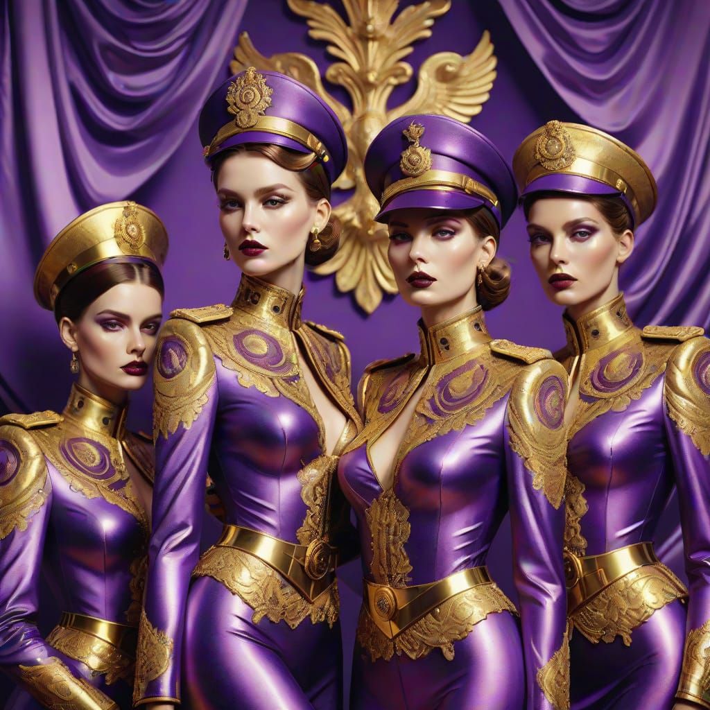 Surreal Military Leaders Command Luxury Mannequins