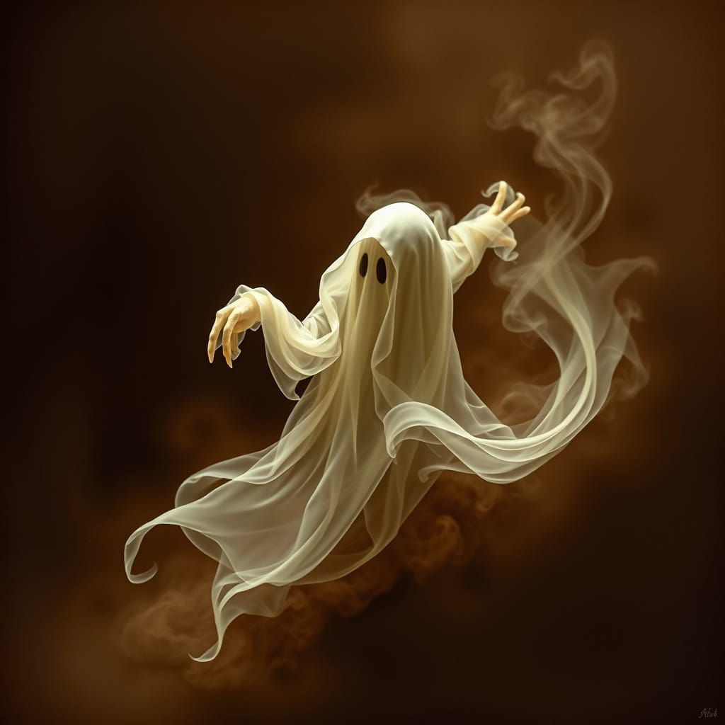 Surreal Ghost Emerge from Dark Chocolate Lushness