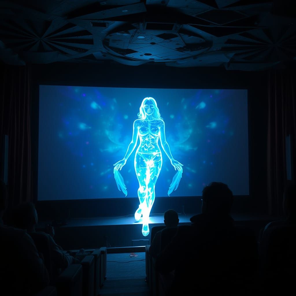 A Goddess of Shadows Unveiled in a Dark Underground Theater