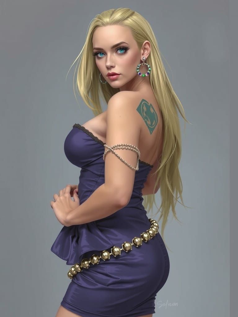 Busty Cyberpunk Goddess in Hypnotic Trance