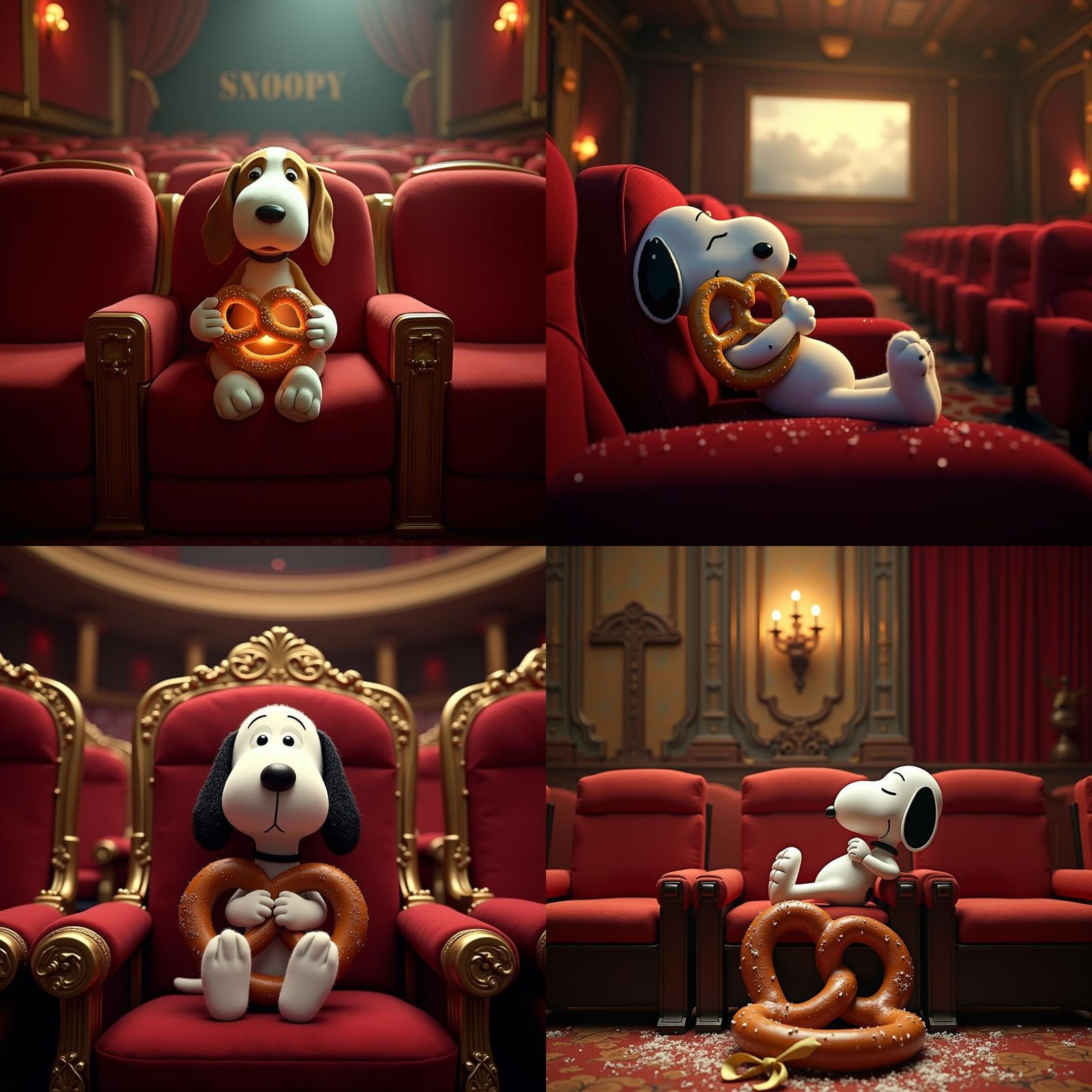 Snoopy at the Cinema: A Detailed Matte Painting