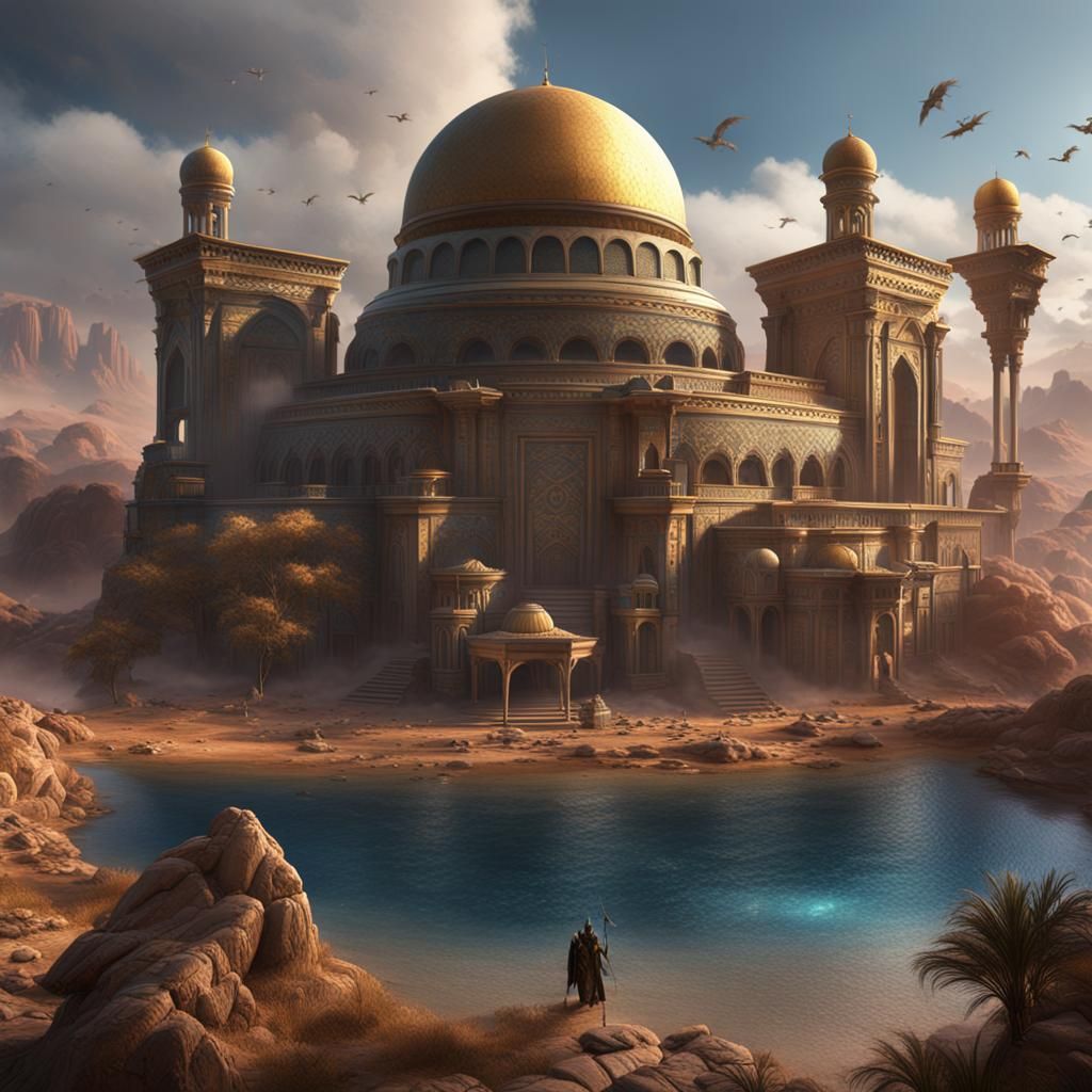 Detailed Matte Painting of Isis in Fantasy Concept Art