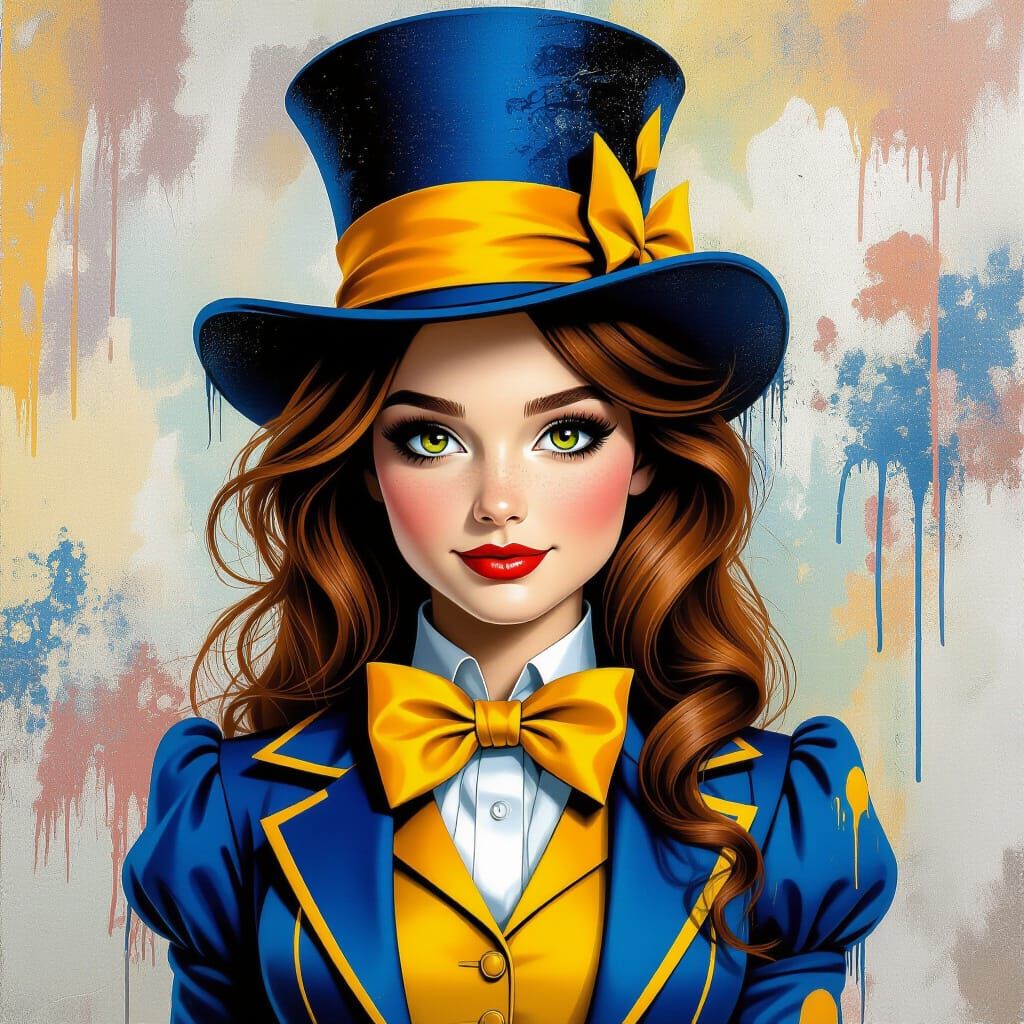 Alice in Wonderland Graffiti Art Style