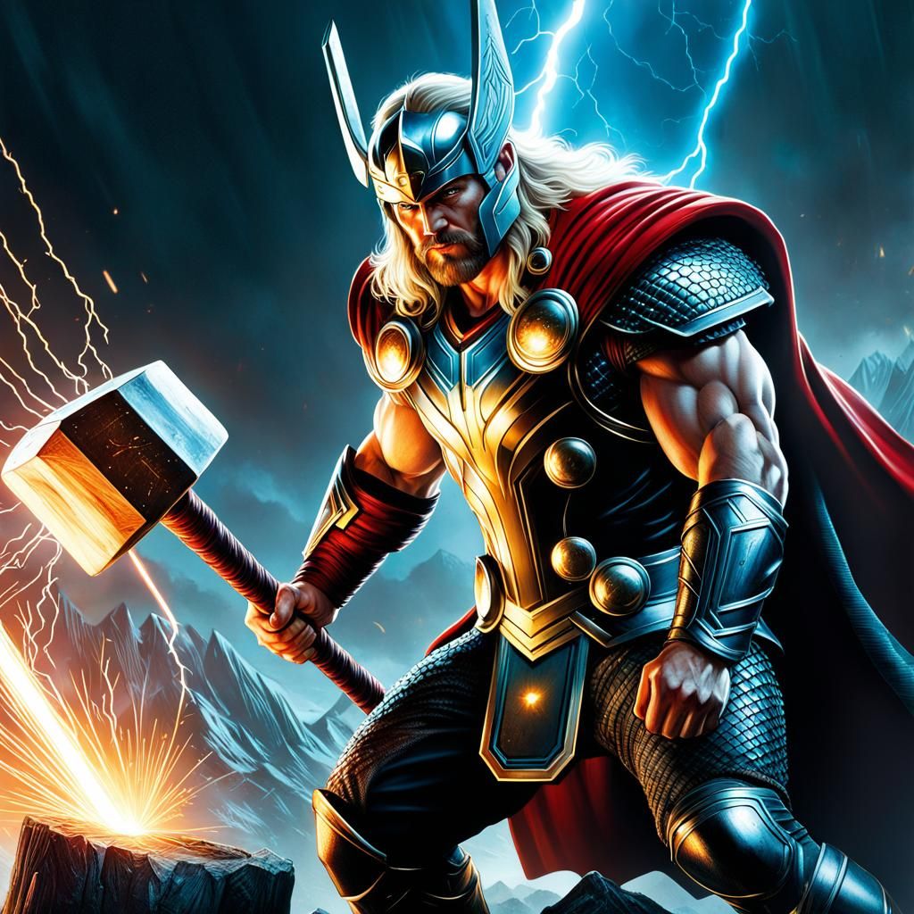 Thor with his hammer