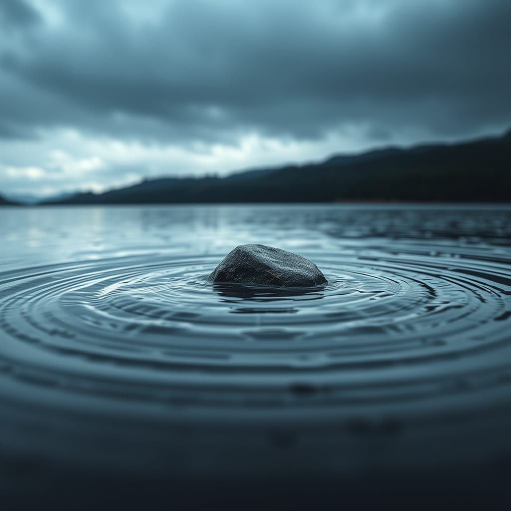 Hyperrealistic Lake Ripples in Cinematic HDR