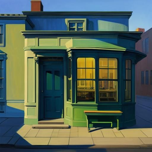 Hopper Style: A Study in Light and Isolation