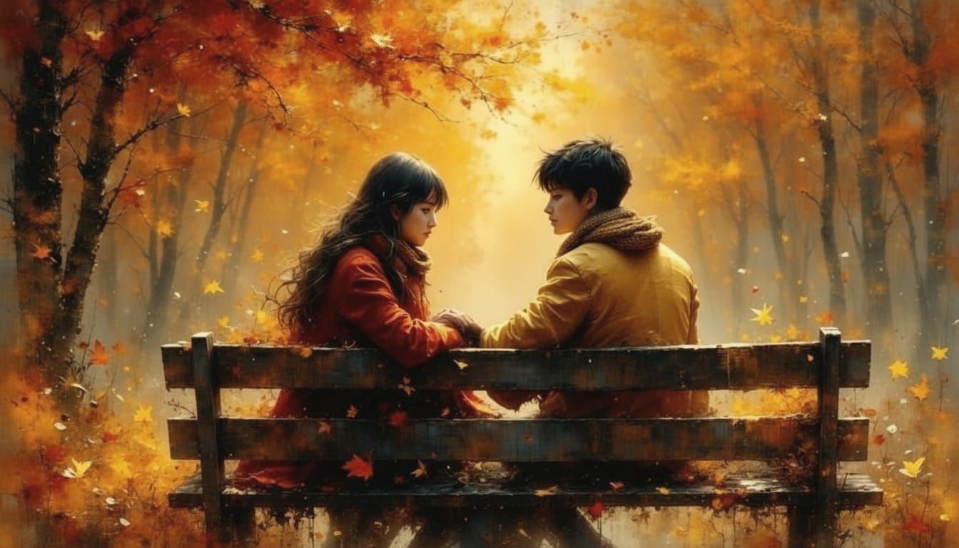 Cozy Autumn Date Night Film Still