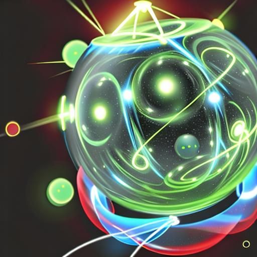 Bioluminescent Sphere in Ocean's Depths