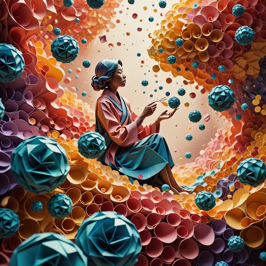 Ethereal Origami Dreamscapes