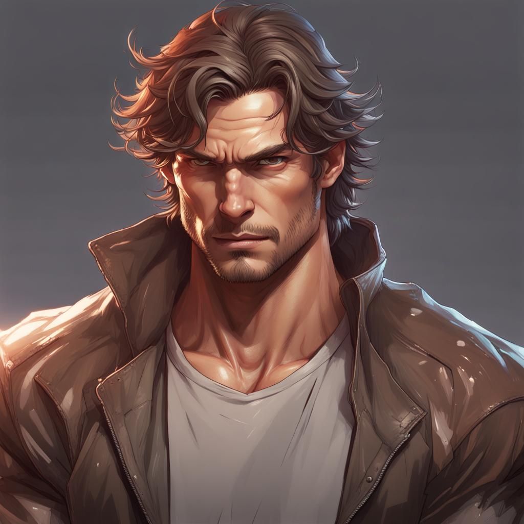 Metal Manipulating Superhero Concept Art Portrait