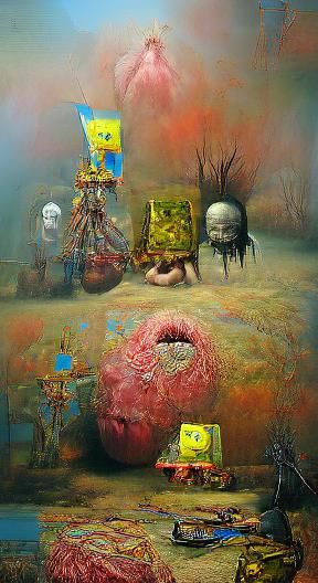Spongebob Squarepants, Grunge Slob Scares Aunts