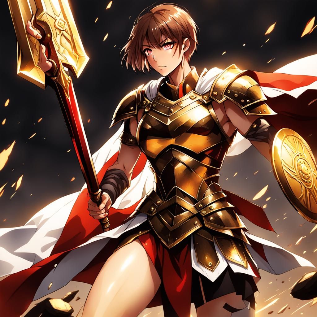 Anime-Style Bellona, Roman Goddess of War