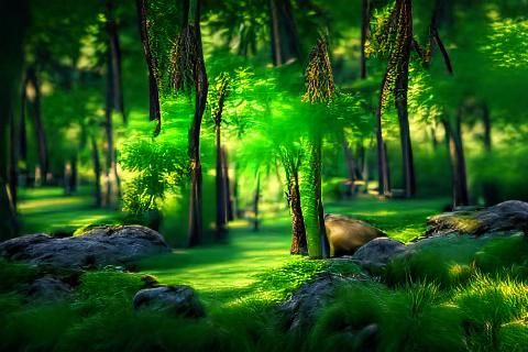 Lush Green Forest in Stunning 8K Resolution