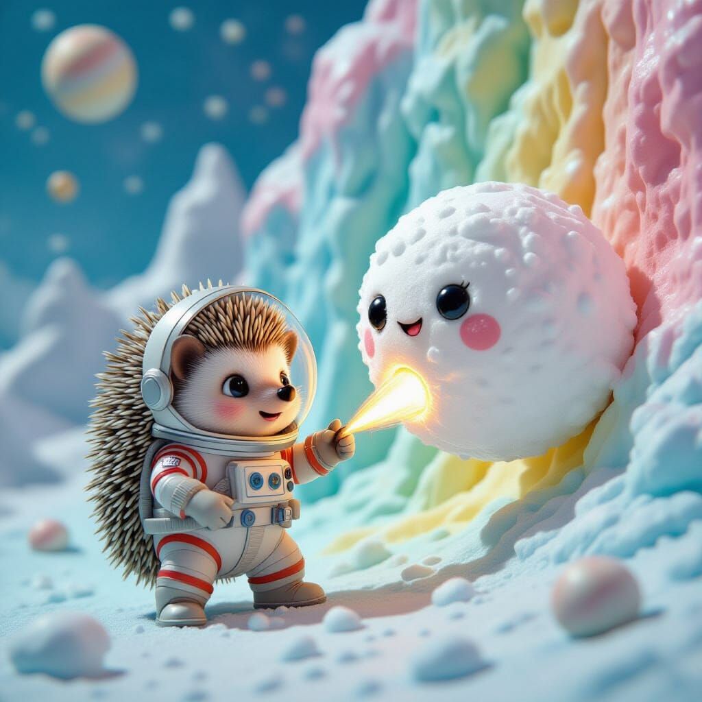 Hedgehog Pilot Navigates Comet Through Galactic Cliffs