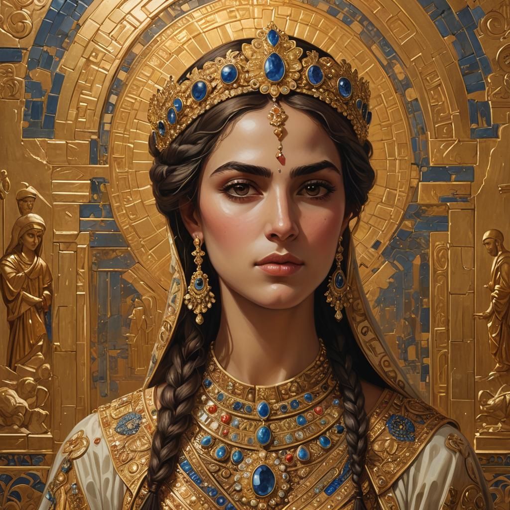 Theban Princess in Byzantine Royal Portraiture