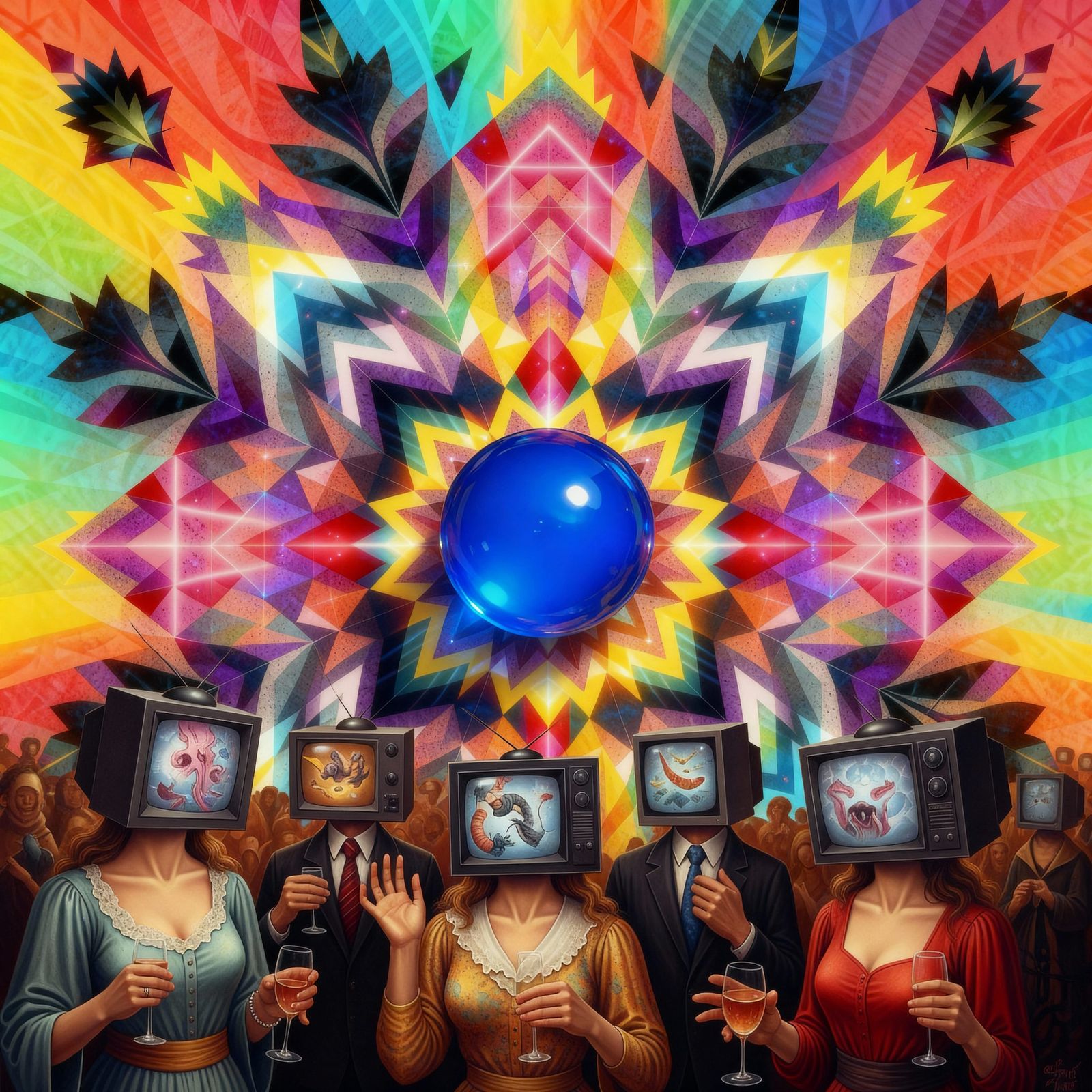 Abstract Geometric Patterns in Vibrant Colors