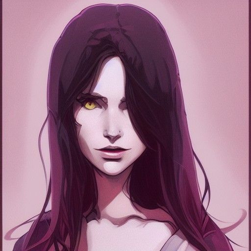 Marceline Portrait in Art Nouveau Style