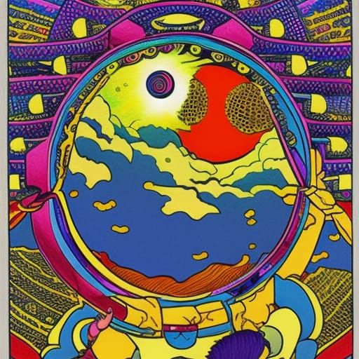 Heavenly Portal to Svarloka in Amano Style