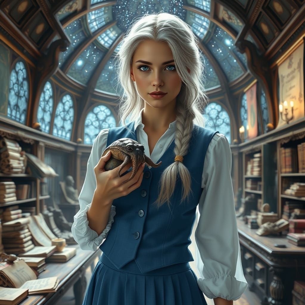 Ethereal Fantasy Maiden in Starlit Auction House