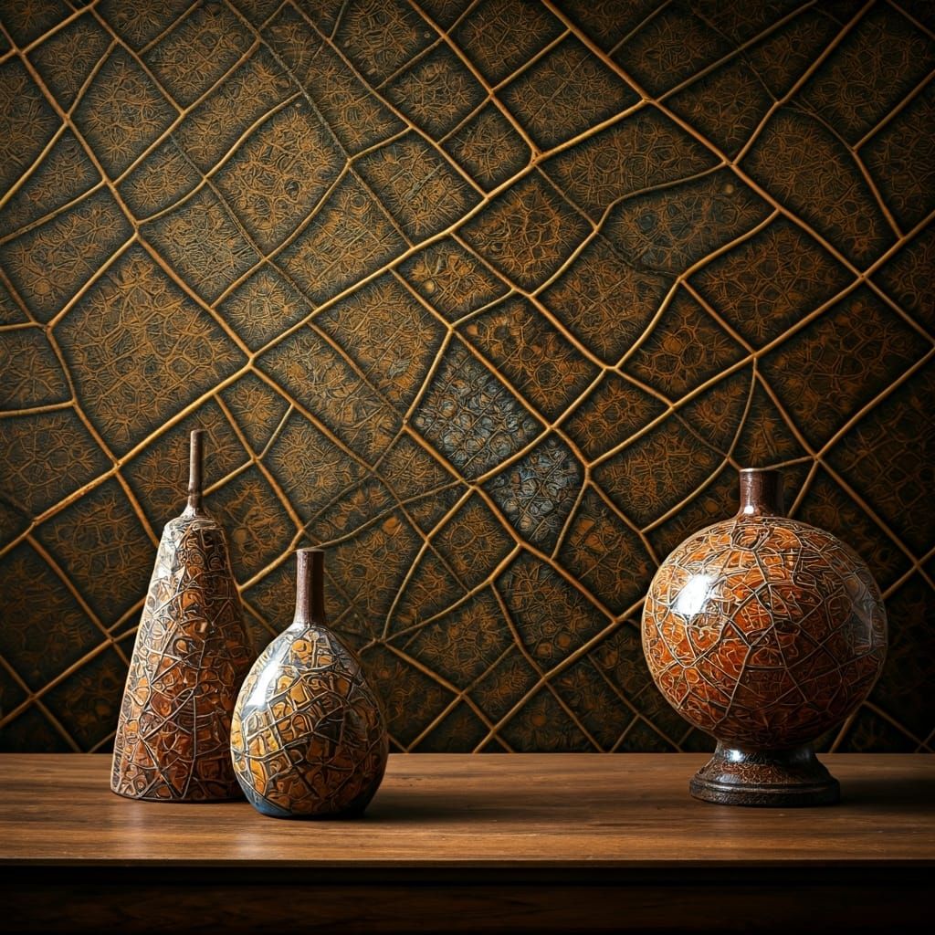 Elegant Interior Design with Kintsugi Accents