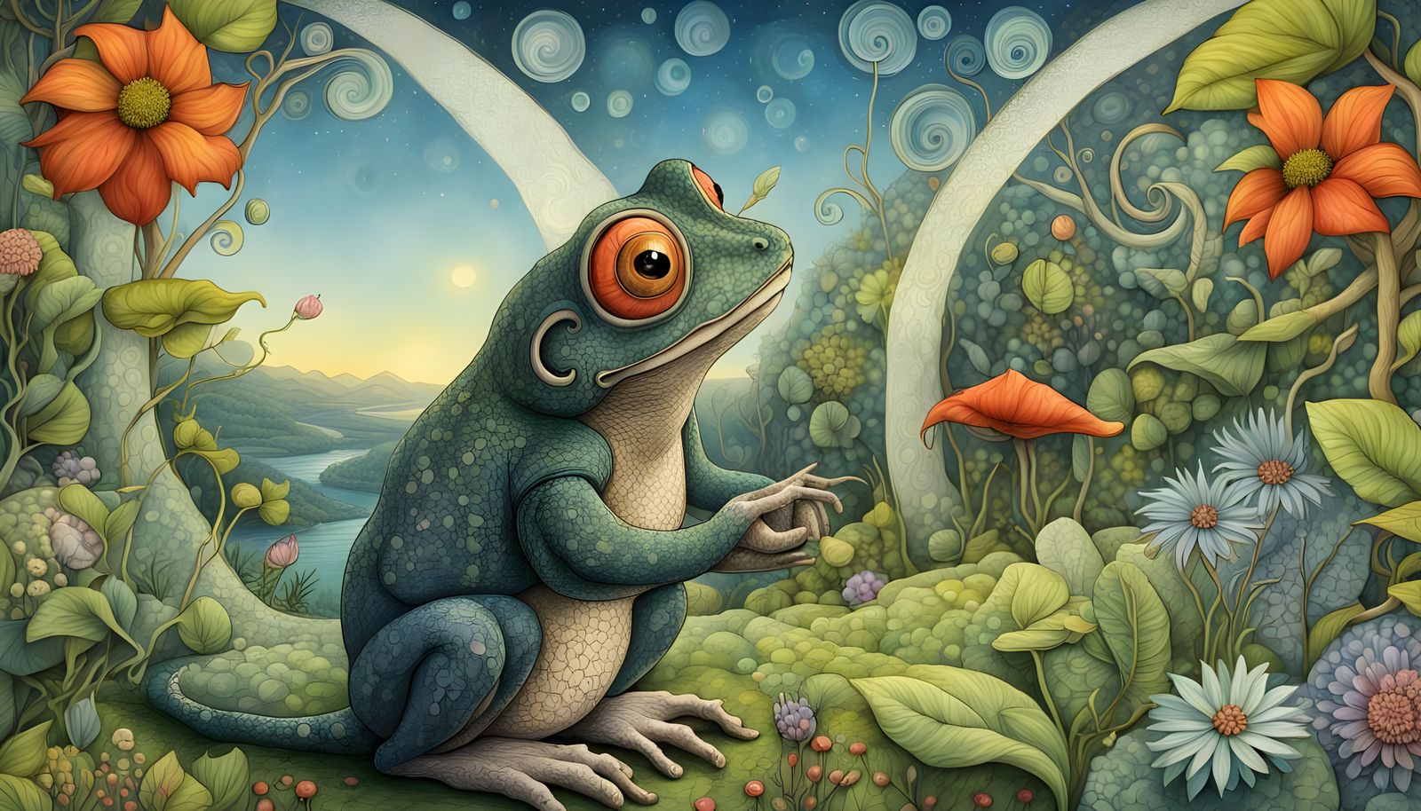 Wind in the Willows: Quantum Zentangle at Toad Hall