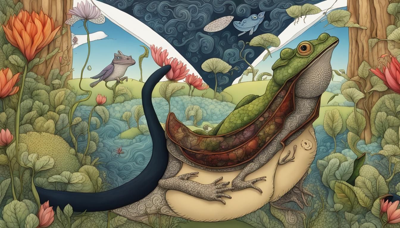 Abstract Quantum Zentangle with Australian Flora