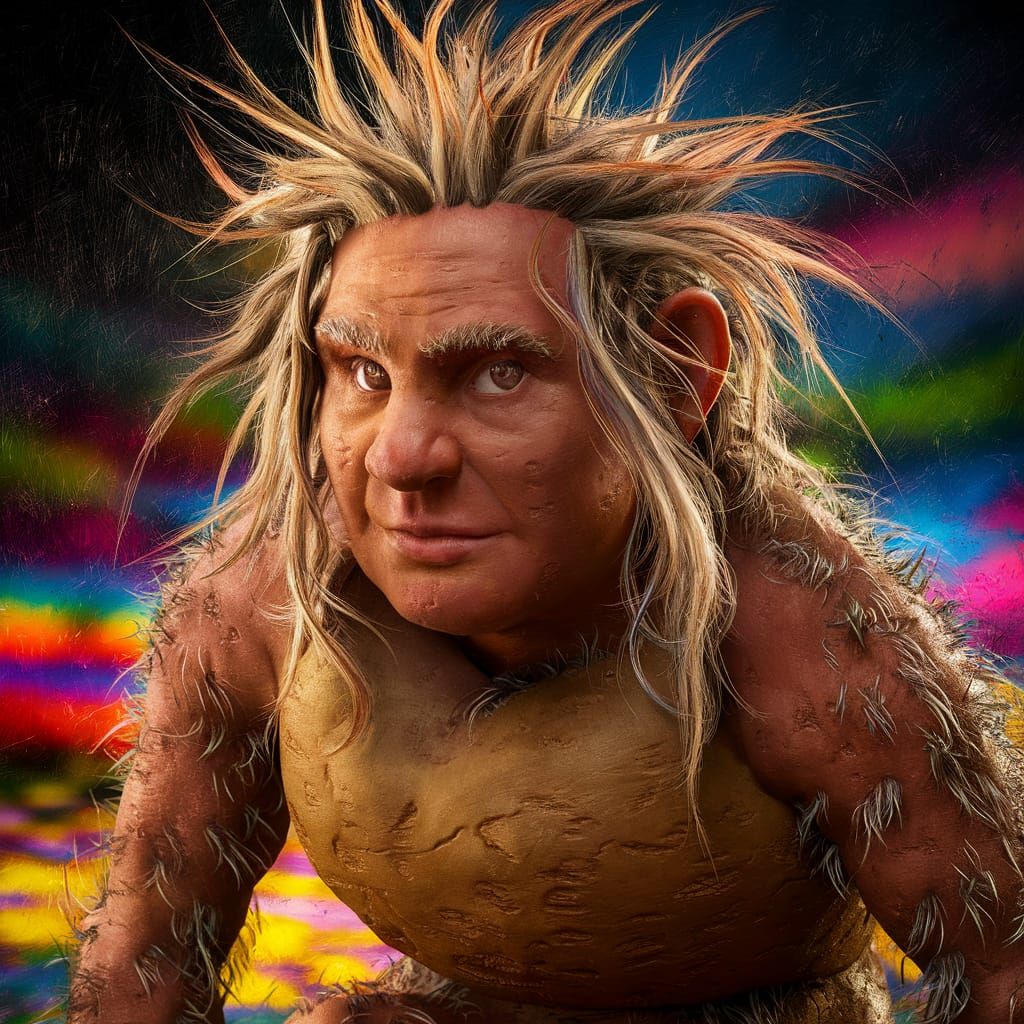 A human potatoe with hair everywhere