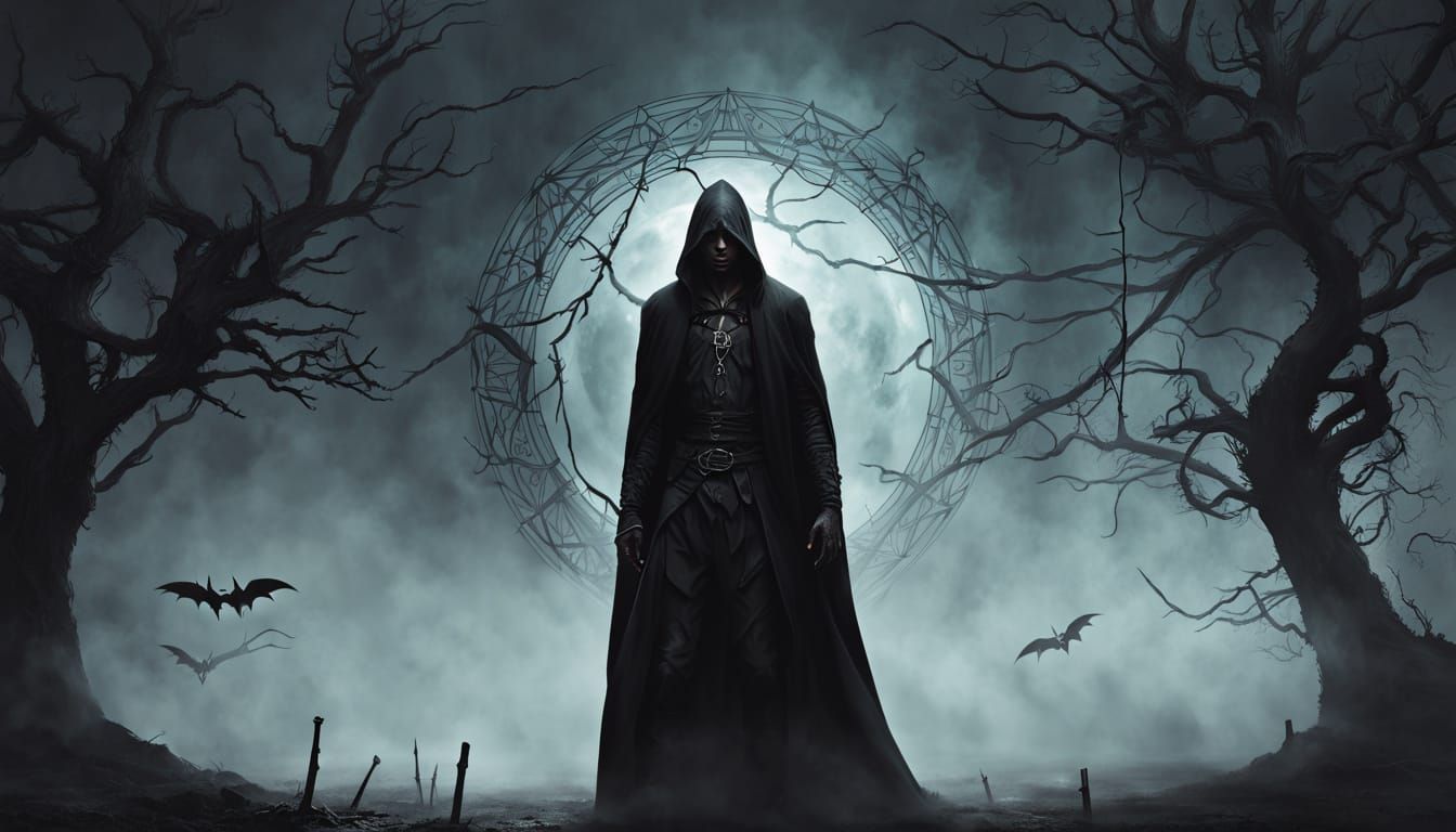 Dark Fantasy Vampire Blood Mage Summons Magic