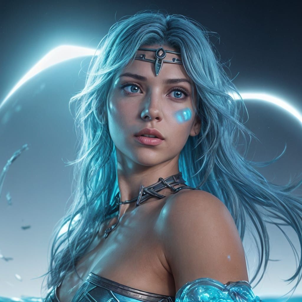 Warrior Princess of Atlantis in Vivid, Cinematic Realism