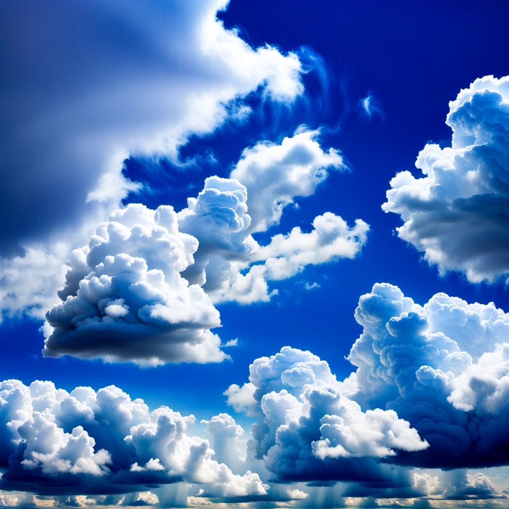 Dreamy Cloudscape in Soft Pastel Colors